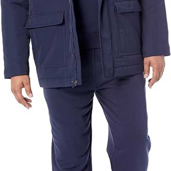 COPY - AMAZON Essentials Men's 2XL Lined Parka Water-Repellent Navy Relaxed-Fit… - Picture 4 of 7